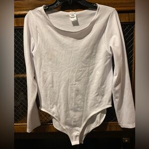 Spirit Plus White Long Sleeve Bodysuit